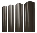 Штакетник Круглый фигурный Grand Line 0,5 Satin RR 32 Темно-Коричневый